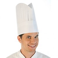 Kuchařská čepice - papírová do oblouku 25 cm